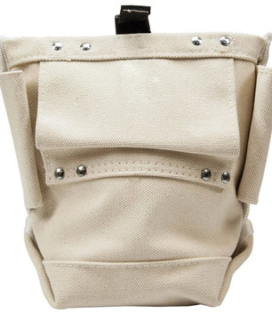 Klein Tools 5416 Tool Bag, Bull-Pin and Bolt Pouch, Belt Strap Connect, 5 x 10 x 9-Inch - McCally Tool and Supply | Industrial Distributor & Repair
