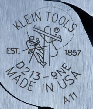 Klein Tools D213-9NE Lineman's Pliers, New England Nose, 9-Inch - McCally Tool and Supply | Industrial Distributor & Repair