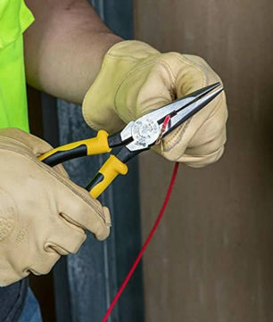 Klein Tools D203-8 Pliers, Needle Nose Side-Cutters, 8-Inch - McCally Tool and Supply | Industrial Distributor & Repair