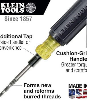 Klein Tools 626 6-in-1 Tapping Tool, Cushion-Grip™ - McCally Tool and Supply | Industrial Distributor & Repair