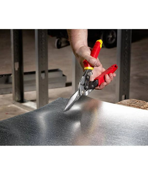 Milwaukee 48-22-4537 Long Cut Straight Aviation Snips - McCally Tool and Supply | Industrial Distributor & Repair