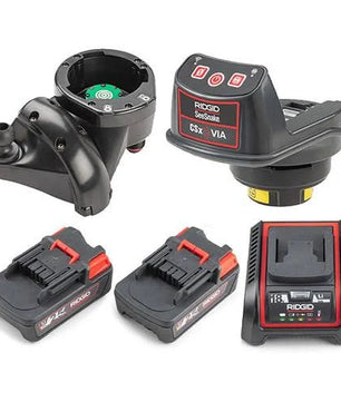 RIDGID 70128 SeeSnake CSx Via System AND Standard & Mini CSx Via Mount with 2 Batteries and Charger - McCally Tool and Supply | Industrial Distributor & Repair