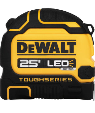 DeWALT DWHT35625S TOUGHSERIES™ 25 FT Lighted Tape Measure - McCally Tool and Supply | Industrial Distributor & Repair