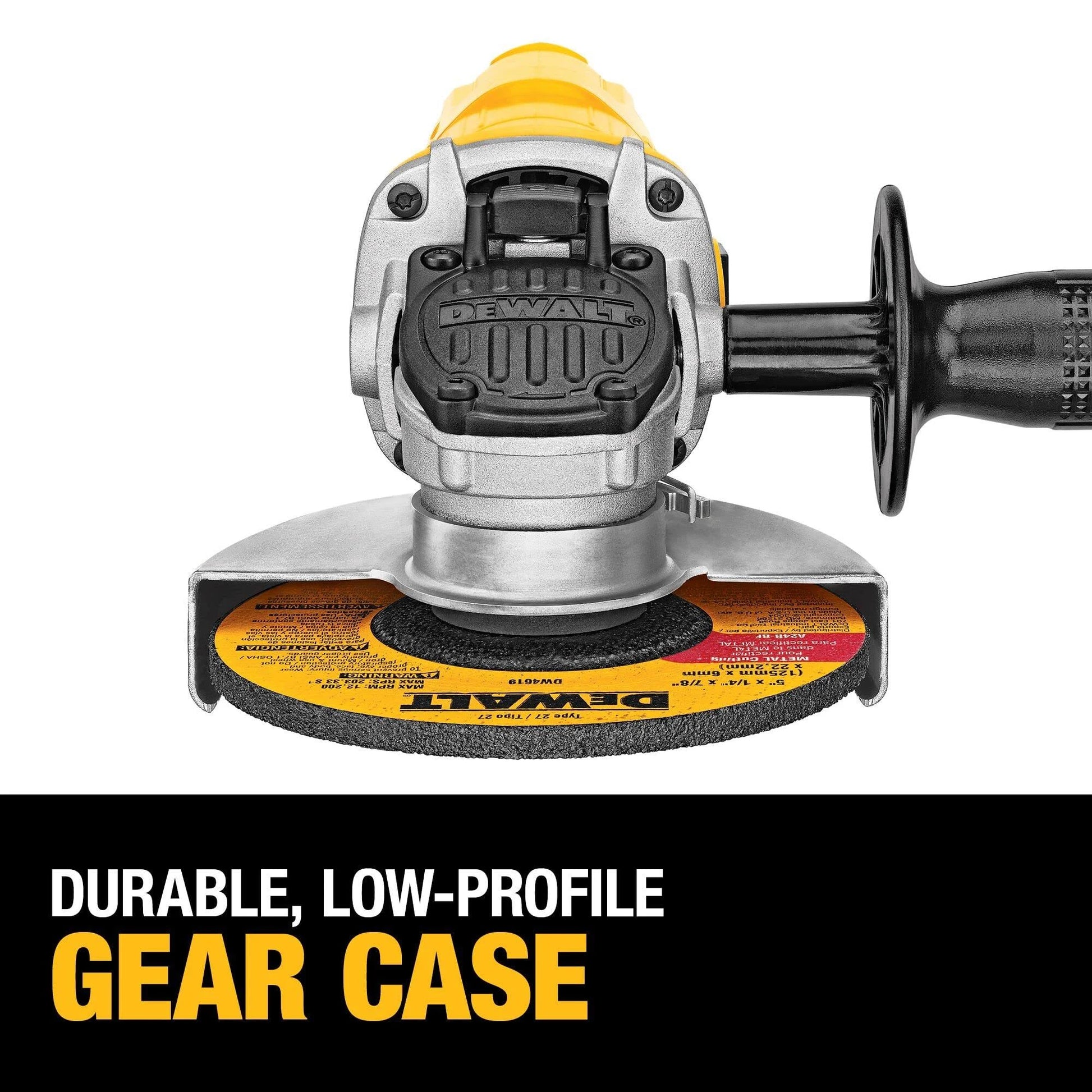 DeWALT DWE4012 4-1/2 in. (115 mm) Paddle Switch Small Angle Grinder