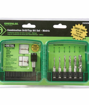 Greenlee DTAPKITM Metric, M3-M10 6-Piece Drill/Tap Set - McCally Tool and Supply | Industrial Distributor & Repair