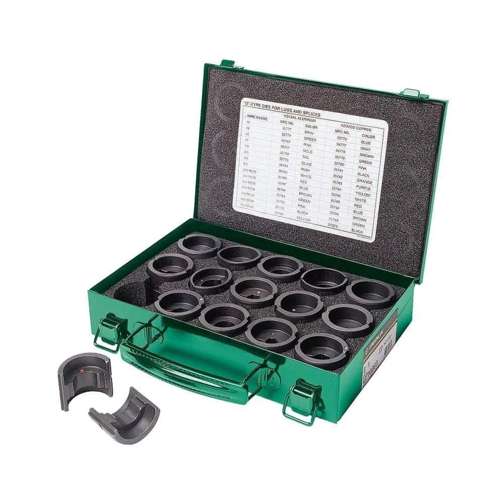 Greenlee KD12CU 12-Ton Crimping Die Kit