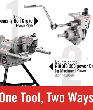 RIDGID 25638 Model 975 Combo Roll Groover - McCally Tool and Supply | Industrial Distributor & Repair