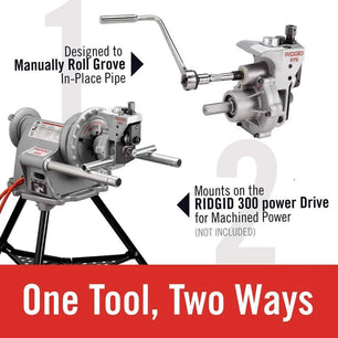 RIDGID 25638 Model 975 Combo Roll Groover - McCally Tool and Supply | Industrial Distributor & Repair