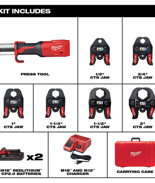 Milwaukee 2922-22 M18™ FORCE LOGIC™ Press Tool w/ ONE-KEY™ w/ 1/2