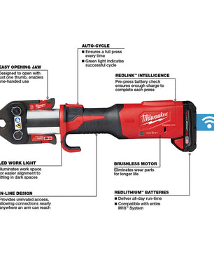 Milwaukee 2922-22 M18™ FORCE LOGIC™ Press Tool w/ ONE-KEY™ w/ 1/2