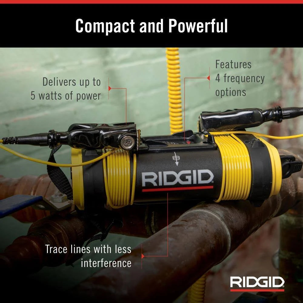 RIDGID 66933 SeekTech ST-305R Line Transmitter with 2 Batteries & Charger