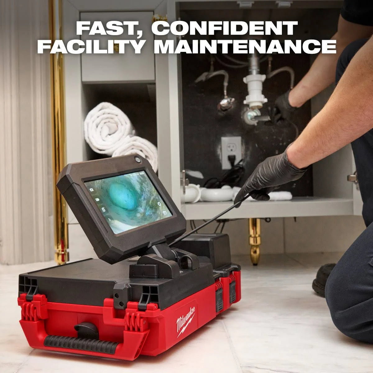 Milwaukee 3154-20 M12 75' Drain Camera w/ PACKOUT Compatibility