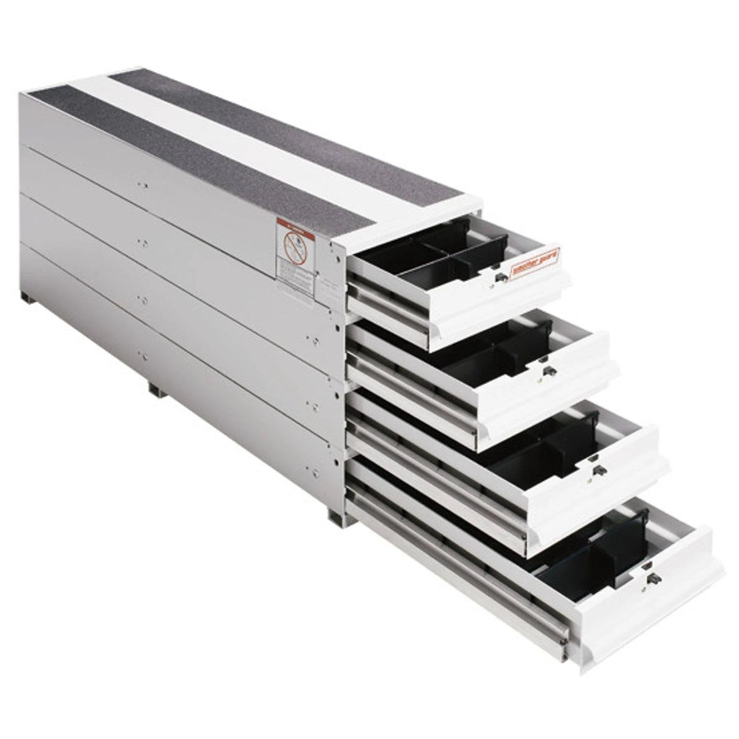 Weather Guard Model 328-3 ITEMIZER Van Drawer Unit, Stacked, 49in x 12.25in x 23.5in