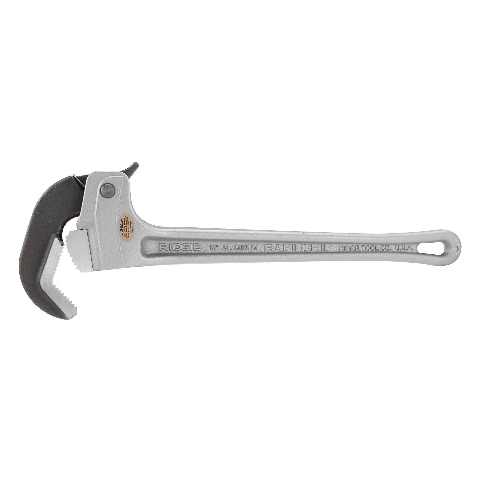 RIDGID 12698 Aluminum RapidGrip Pipe Wrench 18"