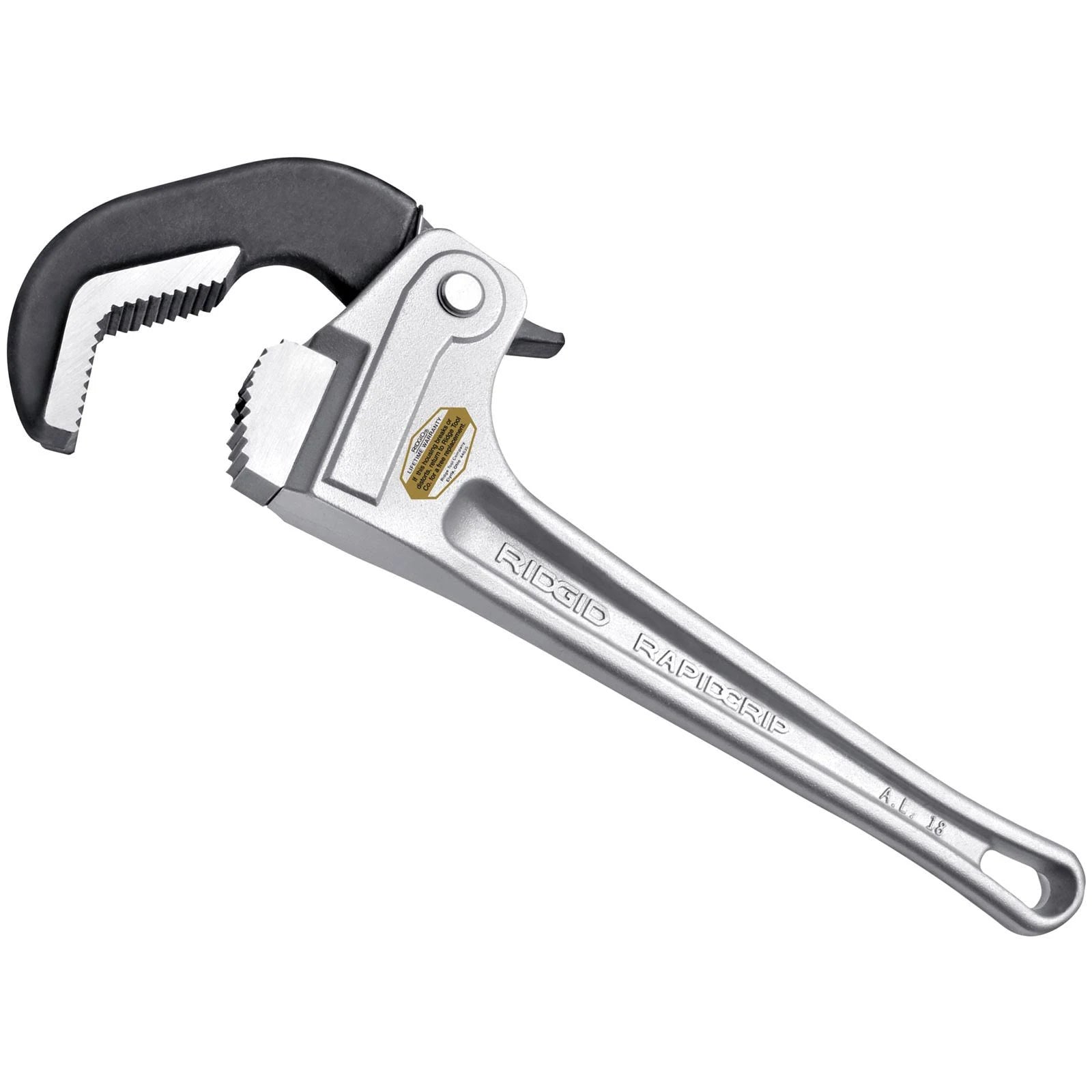 RIDGID 12698 Aluminum RapidGrip Pipe Wrench 18"