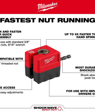Milwaukee 48-32-2391 SHOCKWAVE Impact Duty 3/8