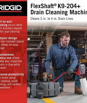 Ridgid 76198 K9-204+ FlexShaft® Machine