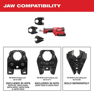 Milwaukee 2679-22 M18™ FORCE LOGIC™ 600 MCM Crimper - McCally Tool and Supply | Industrial Distributor & Repair