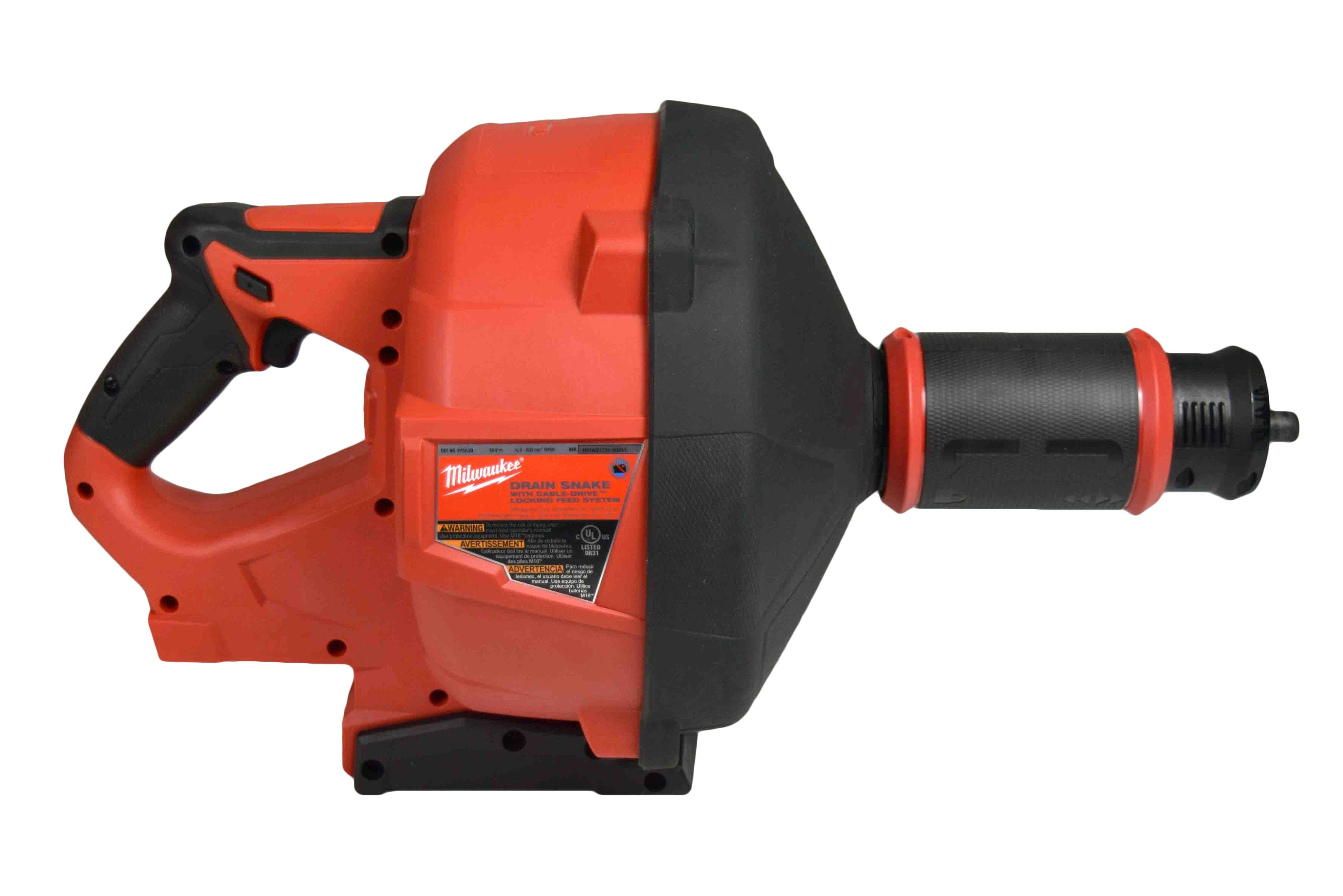 Milwaukee 2772A-21 M18 FUEL™ Drain Snake w/ CABLE DRIVE™ with 5/16