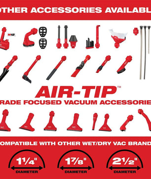 Milwaukee 49-90-2034 AIR-TIP™ Non-Marring Utility Nozzle Kit (Vacuum Attachment)