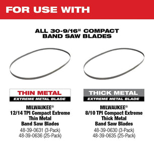 Milwaukee 2529-20 M12 FUEL™ Compact Band Saw (Bare Tool) - McCally Tool and Supply | Industrial Distributor & Repair