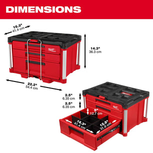 Milwaukee 48-22-8442 PACKOUT™ 2-Drawer Tool Box - McCally Tool and Supply | Industrial Distributor & Repair