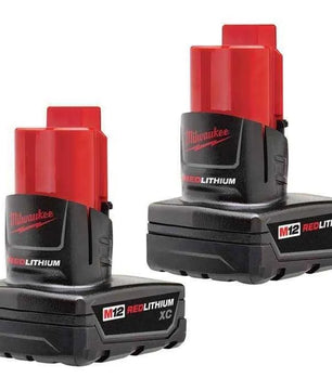 Milwaukee 48-11-2412 M12 REDLITHIUM™ XC Battery Two Pack - McCally Tool and Supply | Industrial Distributor & Repair