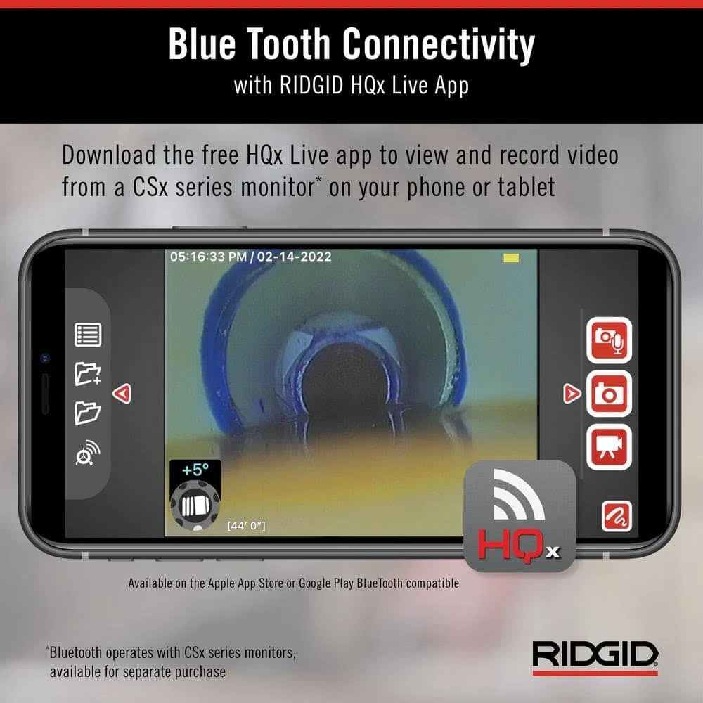 RIDGID 63603 SeeSnake Standard Camera TruSense, 200', 35mm Self-Leveling - McCally Tool and Supply | Industrial Distributor & Repair