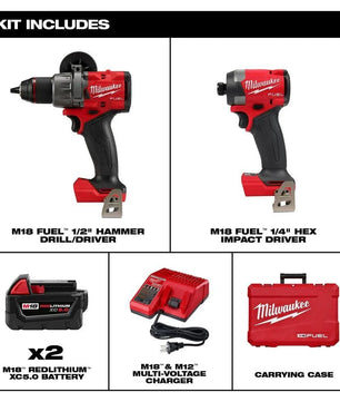Milwaukee 3697-22 M18 FUEL 2-Tool Combo Kit
