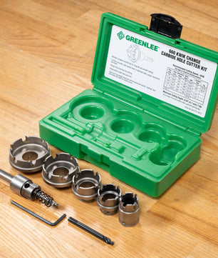 Greenlee 660 Quick Change Stainless Steel Hole Cutter Kit - McCally Tool and Supply | Industrial Distributor & Repair