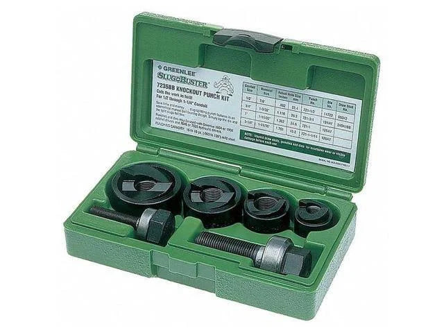 Greenlee 7235BB Slug-Buster 1/2" - 1-1/4" Manual Knockout Set - McCally Tool and Supply | Industrial Distributor & Repair