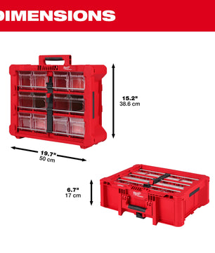 Milwaukee 48-22-8433 PACKOUT™ Tilt Bin Organizer - McCally Tool and Supply | Industrial Distributor & Repair