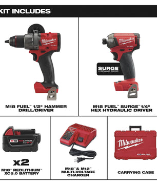Milwaukee 3699-22 M18 FUEL 2-Tool Combo Kit - McCally Tool and Supply | Industrial Distributor & Repair