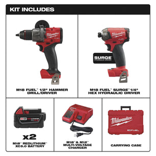 Milwaukee 3699-22 M18 FUEL 2-Tool Combo Kit - McCally Tool and Supply | Industrial Distributor & Repair