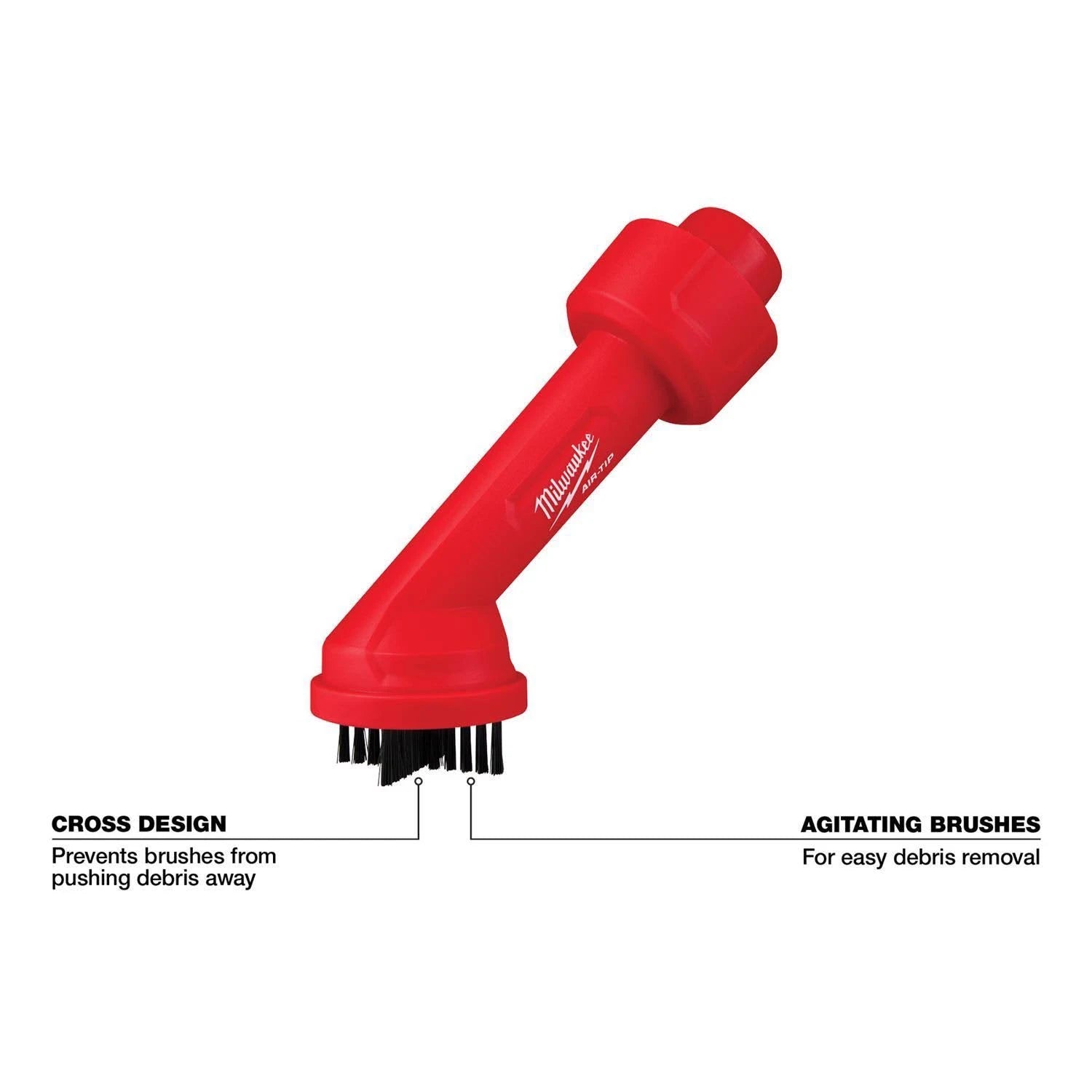Milwaukee 49-90-2035 AIR-TIP™ Cross Brush Tool (Vacuum Attachment) - McCally Tool and Supply | Industrial Distributor & Repair