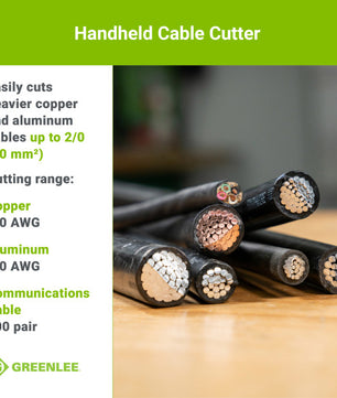 Greenlee 727 Hand-Held Cable Cutter - McCally Tool and Supply | Industrial Distributor & Repair